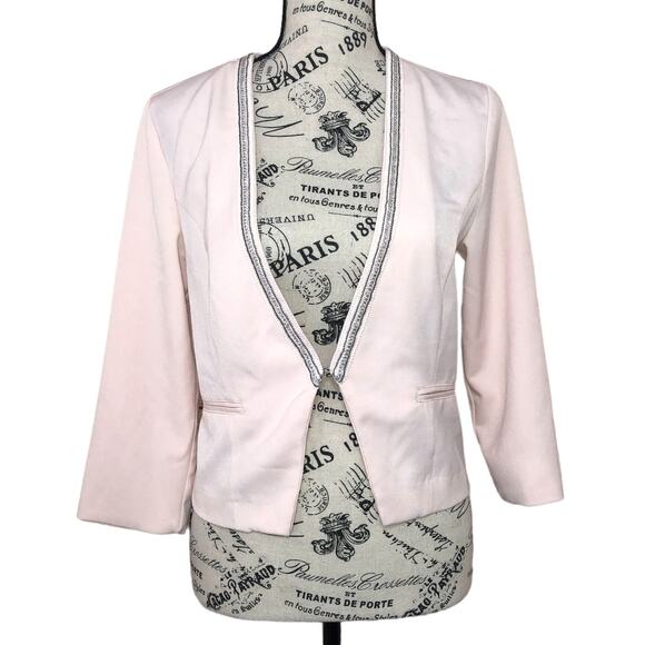 Maurices Jackets & Blazers - Maurices SMALL Bead Detail Front Hook Closure Short Blazer
